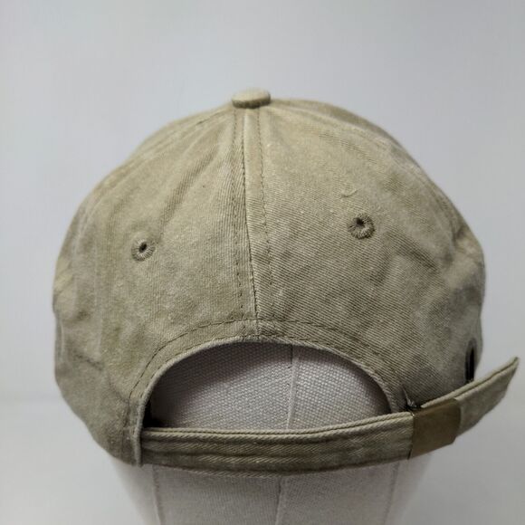 Luxe Apparel Men's Slideback Tan Adjustable Embroidered Bahamas Freeport - Picture 5 of 7